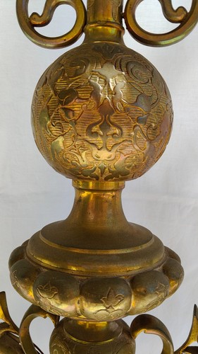 Antico lampadario bronzo - antico,