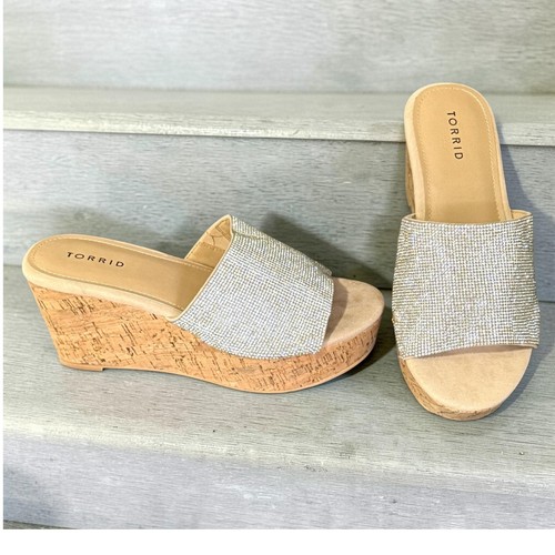 Sandali con zeppa sughero - in,