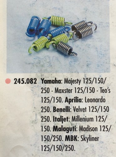 245082 set molle frizione - 245082,