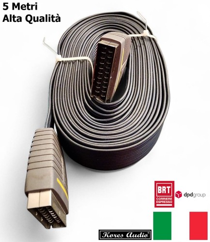 Cavo scart metri maschio - 5,