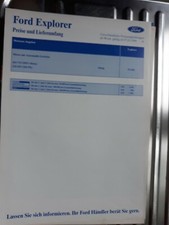 Preisliste Ford Explorer  1994