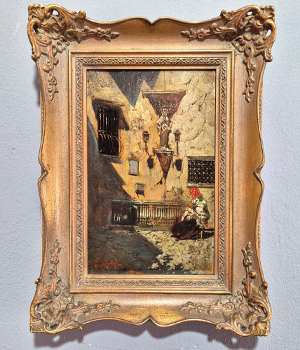 Dipinto olio riccardo - dipinto,