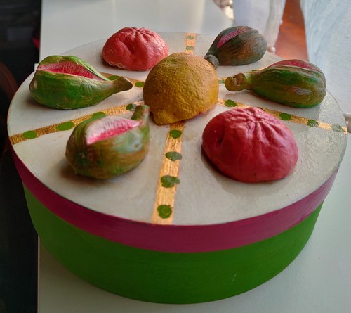 Scatola legno stile cassata - scatola,