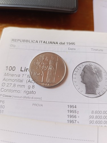 Moneta 100 lire del - del, 1968.