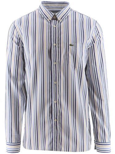 Camicia lacoste blu manica - camicia,