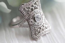 Anello FN Stile Art Deco 2 CT
