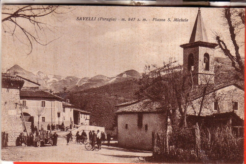 Cartolina savelli norcia - cartolina,