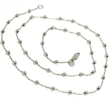 CATENA ORO BIANCO 750 18K