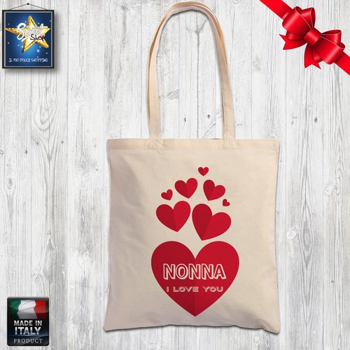 Shopper borsa cotone nonna - shopper,