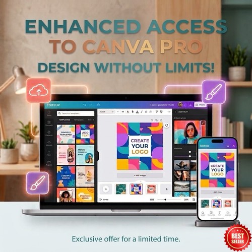 Canva graphic design photo - |,