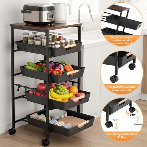 Scaffale con ruote carrello - , di