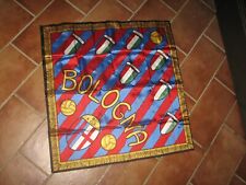 Vintage Bologna  calcio bandiera flag foulard  silk mix '60s