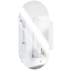 HOMCOM Specchio Bagno Ovale