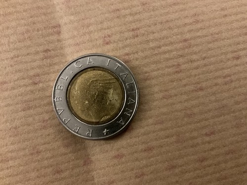 500 lire bimetallica - lire,