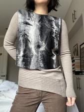 Gilet in velluto grigio