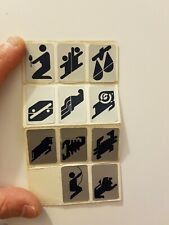 ADESIVI STICKERS SEGNI ZODIACALI ANNI 80 VINTAGE ZODIACO