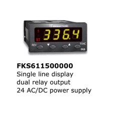 TERMOREGOLATORE DIGITALE Alim 24V + 2 X USCITA RELE' 230V 3A NO Input RTD T/C mV