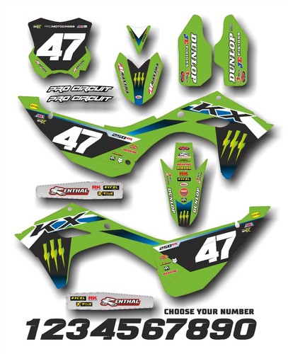 Kit decalcomanie kawasaki pro - kit,