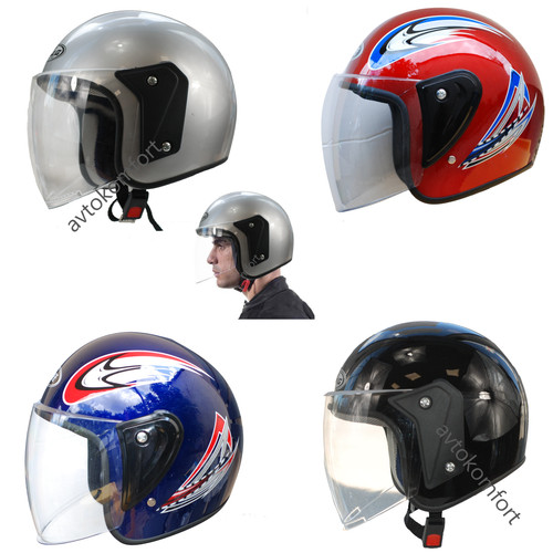 Casco jet con visiera - visiera,