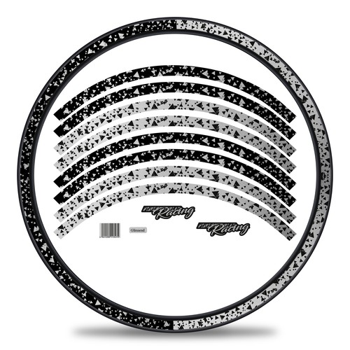 Set adesivi cerchi bici mtb - adesivi,
