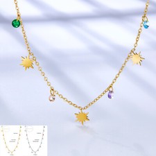 Collana catenina acciaio - collana,