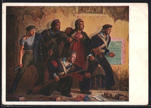 Cartolina artistica soldati - artistica,