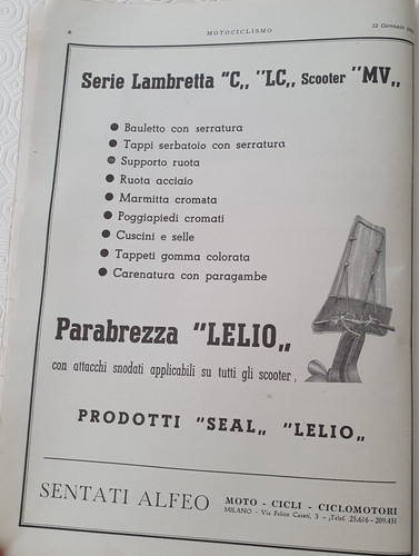 Parabrezza lelio per lambretta - per,