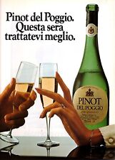 Anni ' 80  * Pubblicità Originale "Pinot del Poggio, Vino Spumante, Questa Sera