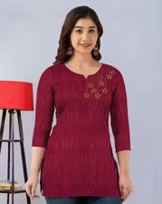 Top tunica donna indiana