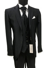 ABITO UOMO SPOSO  NERO T 50