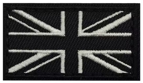 Mini black british flag - british,