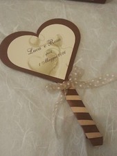 50 VENTAGLI a CUORE PERSONALIZZATI sposa, matrimonio, wedding, comunione