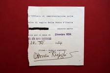 Autografo Ottorino Respighi