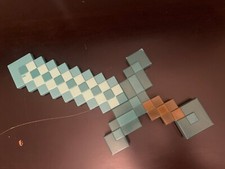 Minecraft Diamond Plastic Sword 51cm Mojang Disguise Official Merchandise New