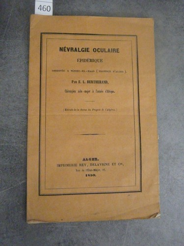 Bertherand névralgie oculaire - bertherand,