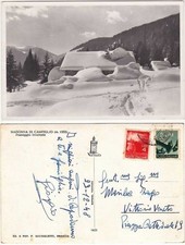 MADONNA DI CAMPIGLIO - TRENTO - PAESAGGIO INVERNALE - VIAGG. 1948 -95870-