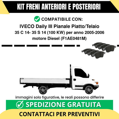 Pastiglie freno ant post - freno, +