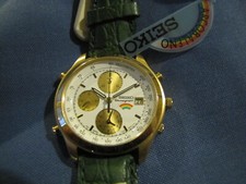 SEIKO  ARCOBALENO CRONOGRAFO LAMINATO ORO QUARZO  NUOVO, NOS  (11)
