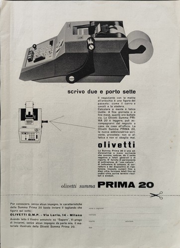 Olivetti summa prima - olivetti, 20