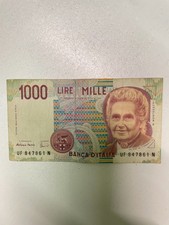 Banconota mille lire Maria