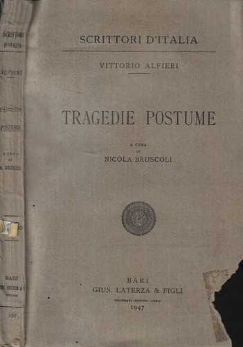 Tragedie postume vittorio - postume.,