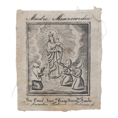 Antico santino stoffa - *hh*,