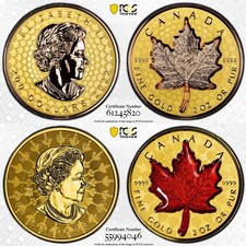 2022 & 2024 Canada 2 oz oro