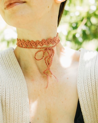 Collana girocollo zig zag in - zag,