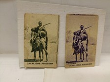 figurina - 2 ABISSINIA CAVALIERE ABISSINO - 1934/1936 - originali -