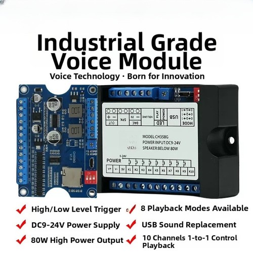 Ch358d modulo vocale 80w 9v - 80w, dc