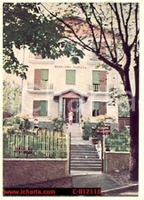 1961 SALSOMAGGIORE TERME (PR) Pensione Villa AURORA NUOVA *Cartolina VINTAGE FG