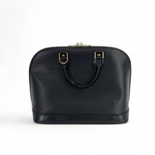 Borsa a mano Louis Vuitton Epi Alma PM M52142 nera con dustbag usata