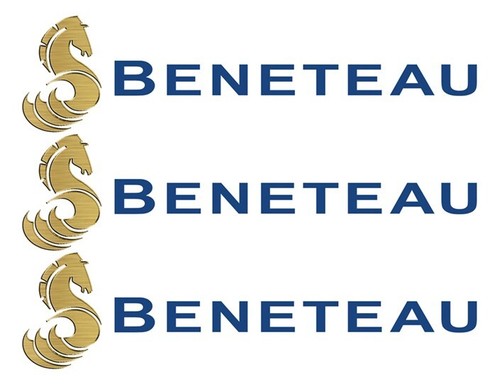 Three beneteau stickers - three,