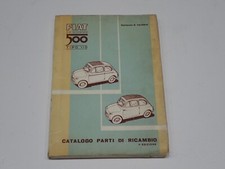 FIAT NUOVA 500 TIPO 110 CATALOGO PARTI DI RICAMBIO ORIGINALE 1963